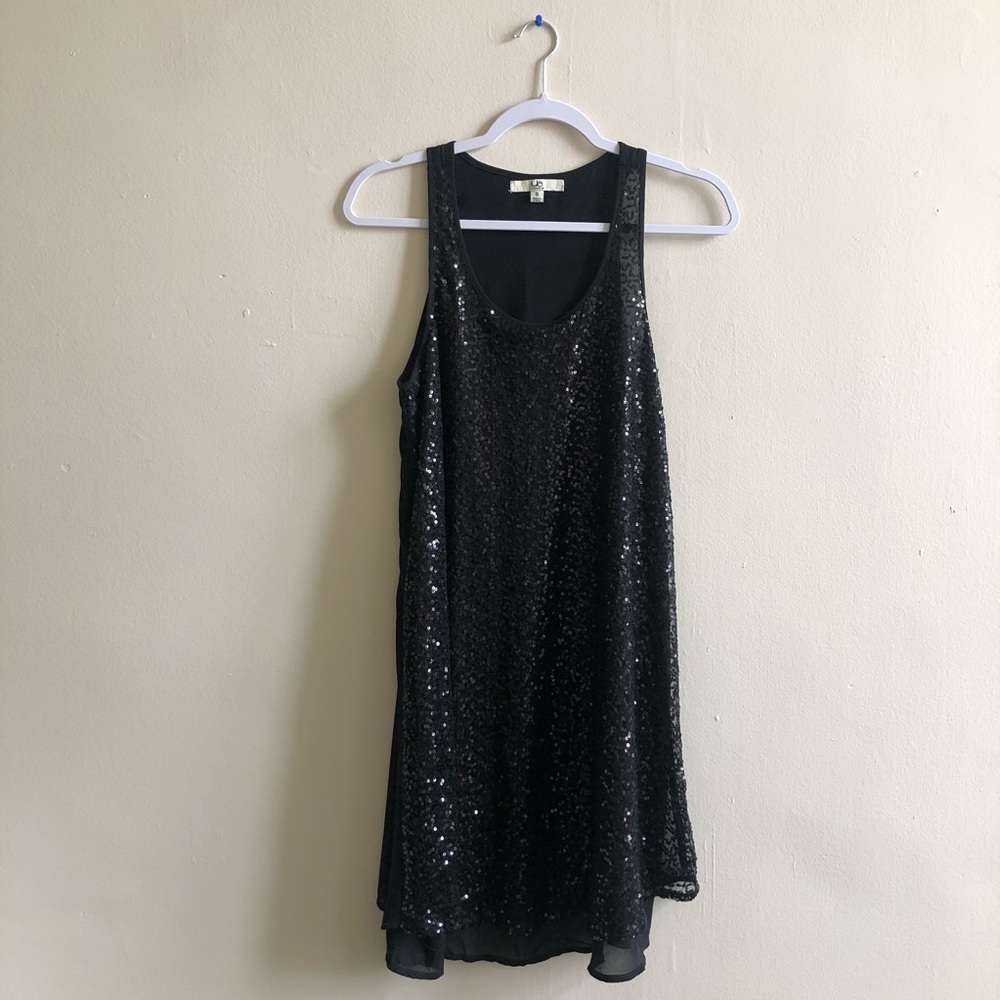 Black sequin dress